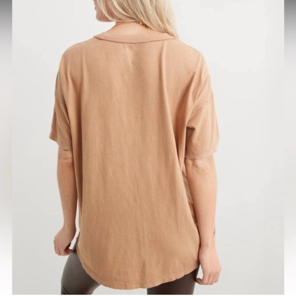 Sz US XS aerie oversized graphic boyfriend Tan Graphic T-Shirt Halloween - Picture 7 of 15
